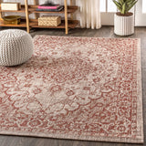 Makatea Rozetta Boho Medallion Textured Indoor/Outdoor Area Rug