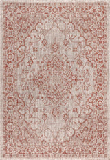 Makatea Rozetta Boho Medallion Textured Indoor/Outdoor Area Rug