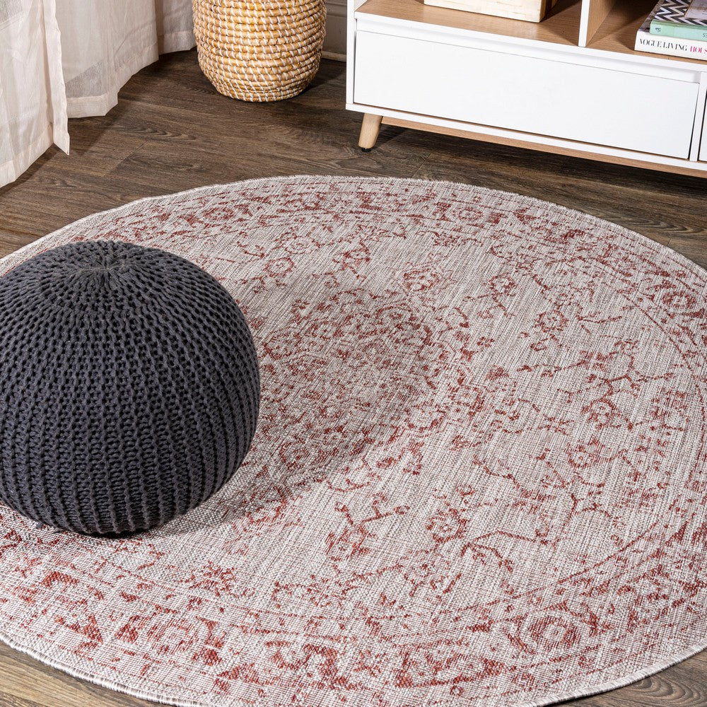 Makatea Rozetta Boho Medallion Textured Indoor/Outdoor Area Rug