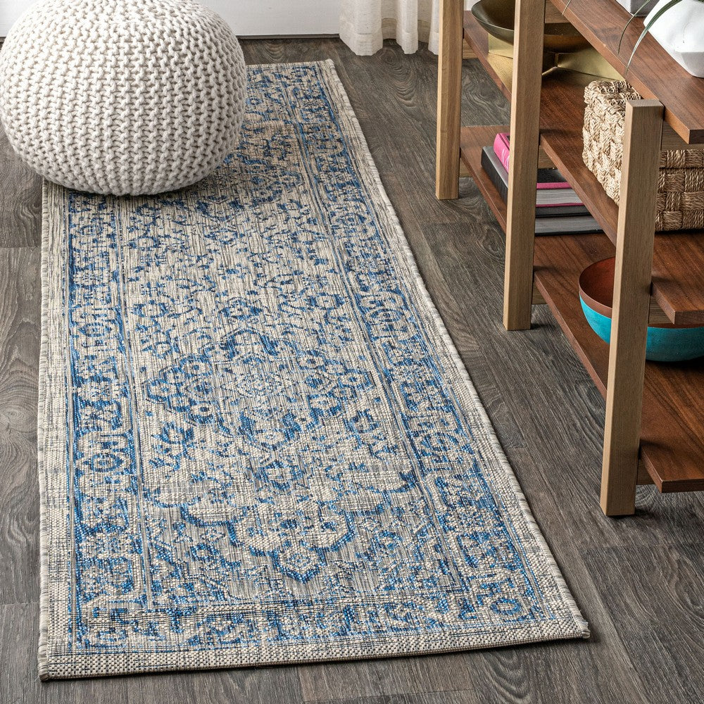 Makatea Rozetta Boho Medallion Textured Indoor/Outdoor Area Rug