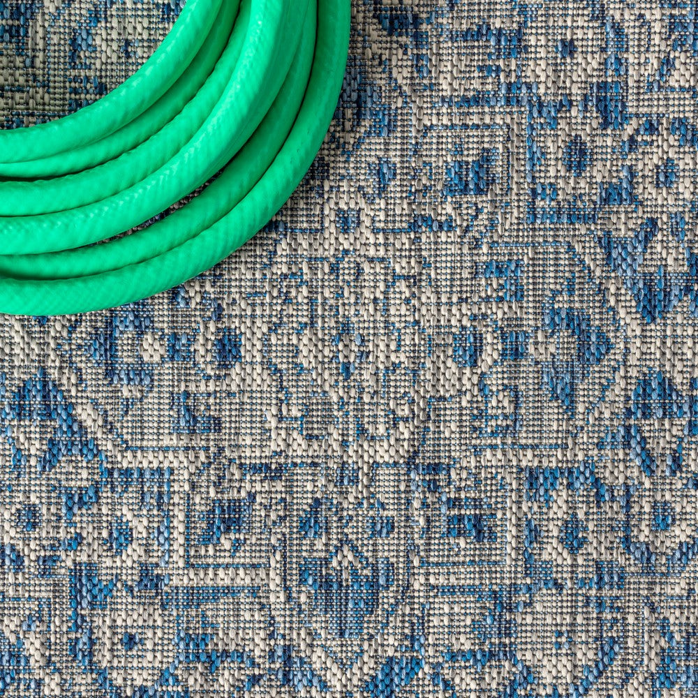Makatea Rozetta Boho Medallion Textured Indoor/Outdoor Area Rug