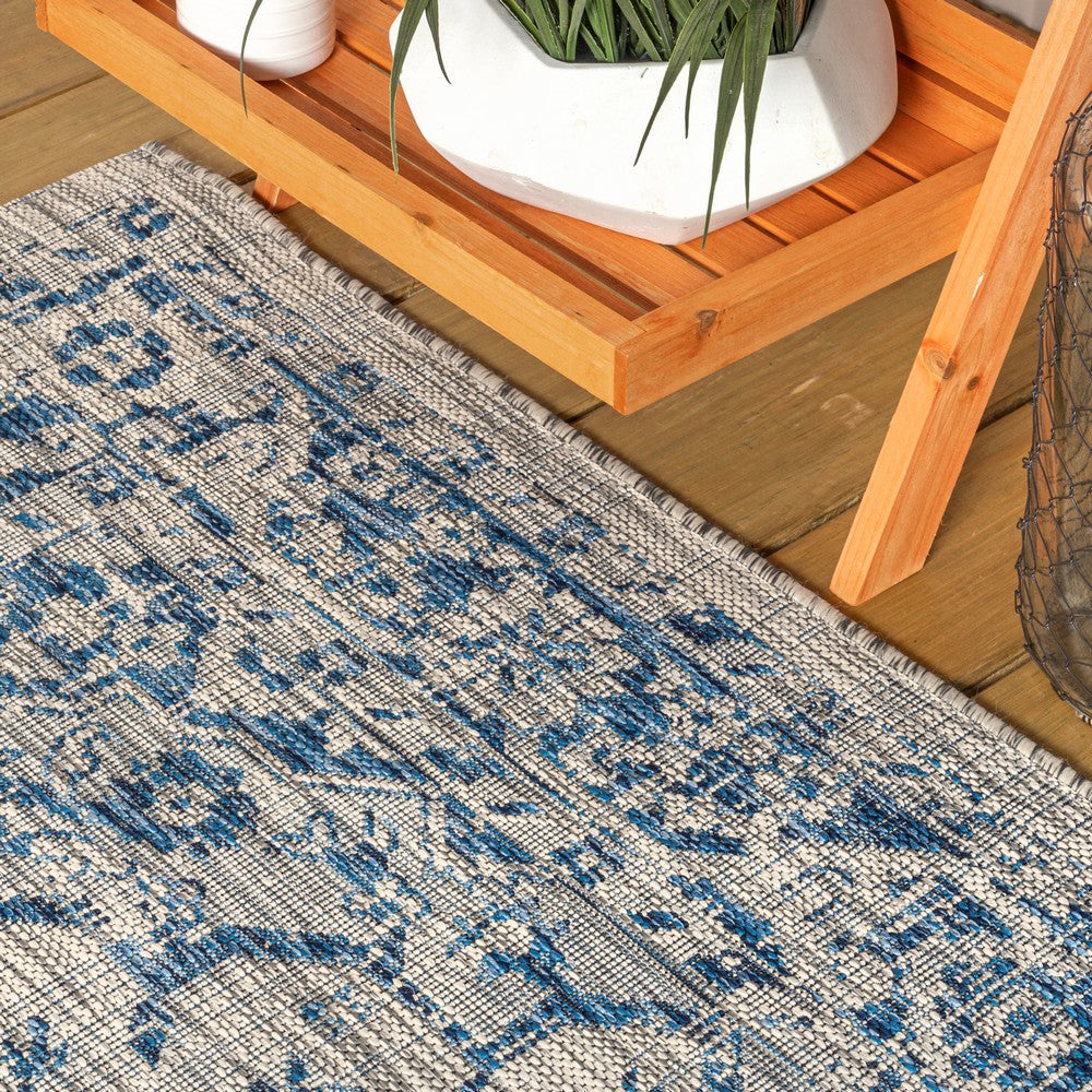 Makatea Rozetta Boho Medallion Textured Indoor/Outdoor Area Rug
