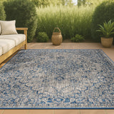 Makatea Rozetta Boho Medallion Textured Indoor/Outdoor Area Rug