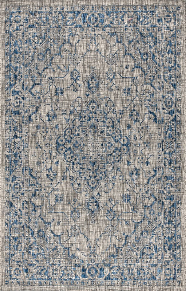 Makatea Rozetta Boho Medallion Textured Indoor/Outdoor Area Rug