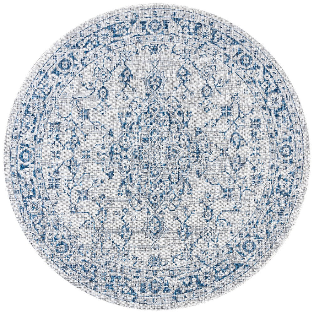Makatea Rozetta Boho Medallion Textured Indoor/Outdoor Area Rug