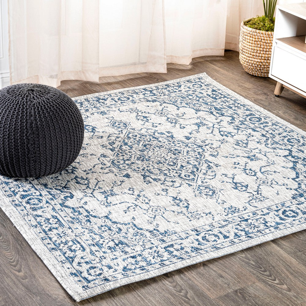 Makatea Rozetta Boho Medallion Textured Indoor/Outdoor Area Rug