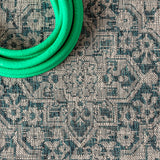 Makatea Rozetta Boho Medallion Textured Indoor/Outdoor Area Rug