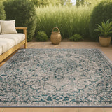 Makatea Rozetta Boho Medallion Textured Indoor/Outdoor Area Rug
