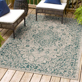 Makatea Rozetta Boho Medallion Textured Indoor/Outdoor Area Rug