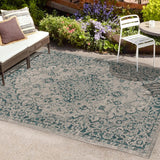 Makatea Rozetta Boho Medallion Textured Indoor/Outdoor Area Rug