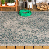 Makatea Rozetta Boho Medallion Textured Indoor/Outdoor Area Rug