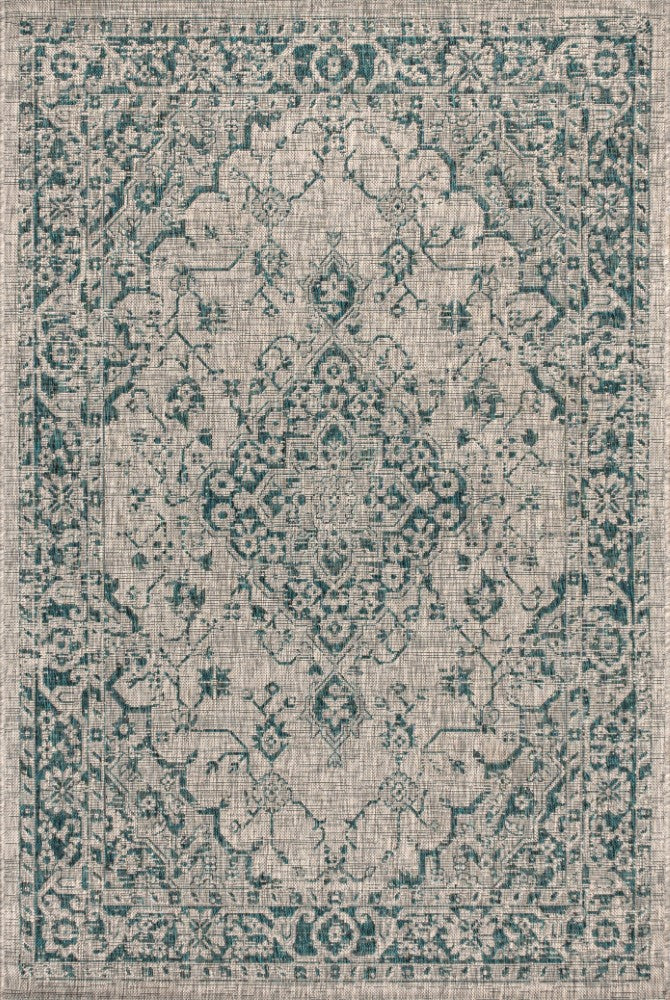 Makatea Rozetta Boho Medallion Textured Indoor/Outdoor Area Rug