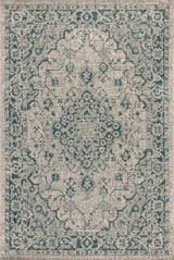 Makatea Rozetta Boho Medallion Textured Indoor/Outdoor Area Rug