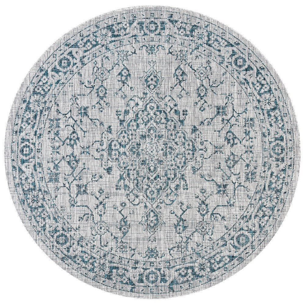 Makatea Rozetta Boho Medallion Textured Indoor/Outdoor Area Rug