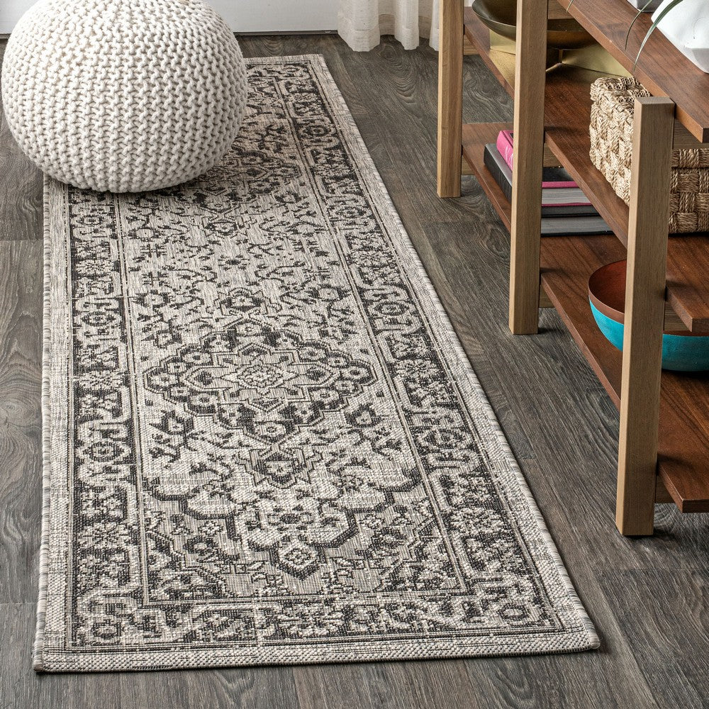 Makatea Rozetta Boho Medallion Textured Indoor/Outdoor Area Rug