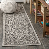 Makatea Rozetta Boho Medallion Textured Indoor/Outdoor Area Rug