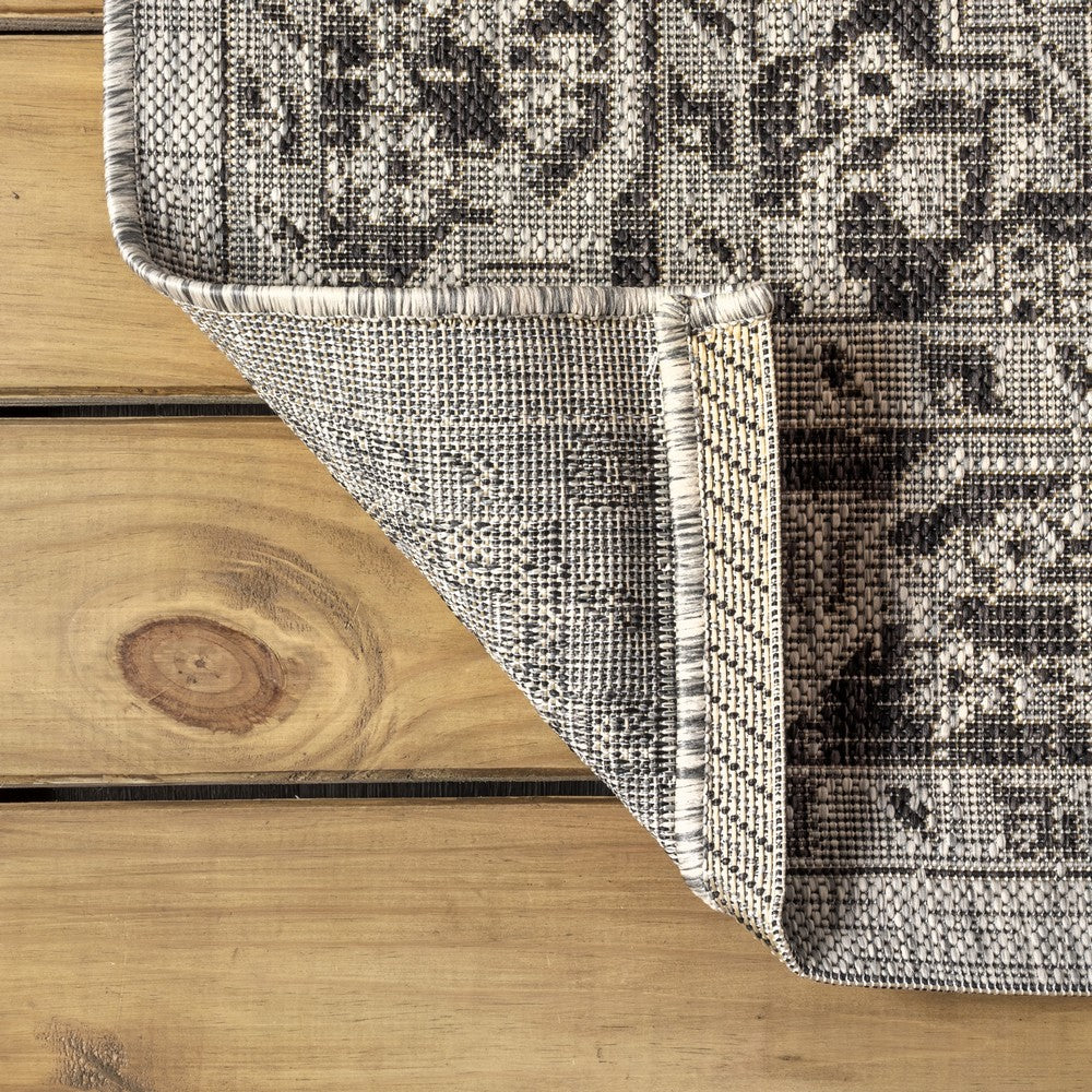 Makatea Rozetta Boho Medallion Textured Indoor/Outdoor Area Rug