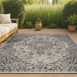 Makatea Rozetta Boho Medallion Textured Indoor/Outdoor Area Rug