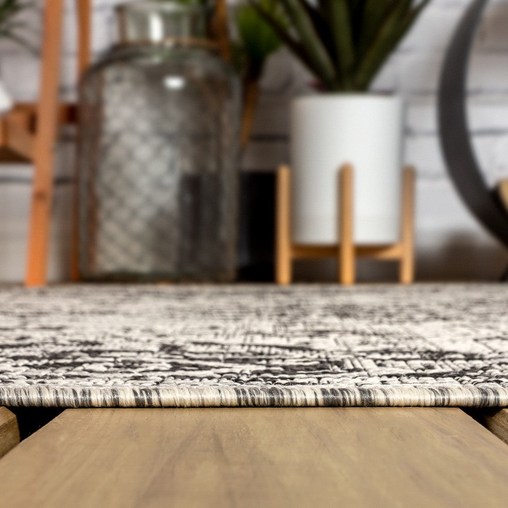 Makatea Rozetta Boho Medallion Textured Indoor/Outdoor Area Rug