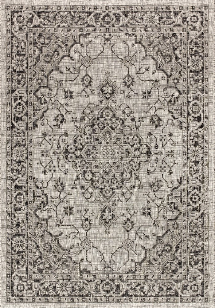 Makatea Rozetta Boho Medallion Textured Indoor/Outdoor Area Rug