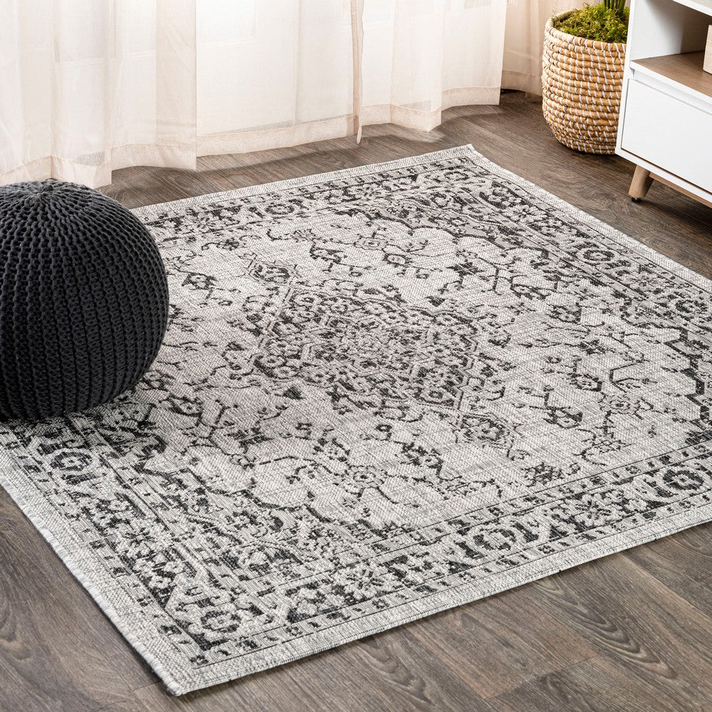 Makatea Rozetta Boho Medallion Textured Indoor/Outdoor Area Rug