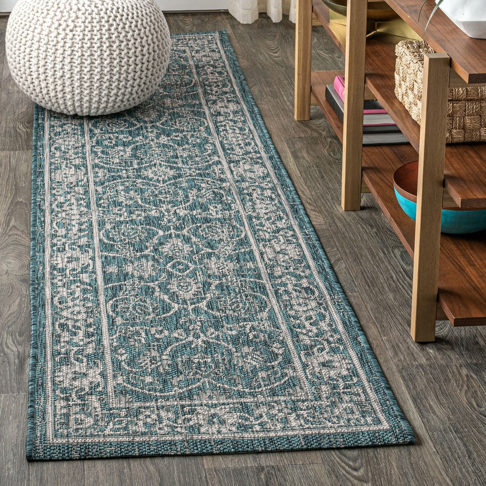 Huon Palazzo Vine and Border Indoor/Outdoor Area Rug