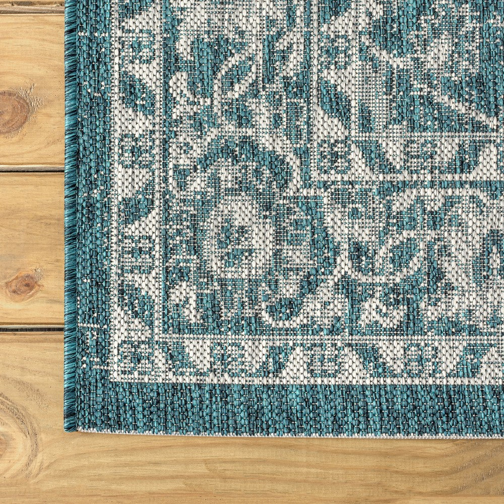 Huon Palazzo Vine and Border Indoor/Outdoor Area Rug