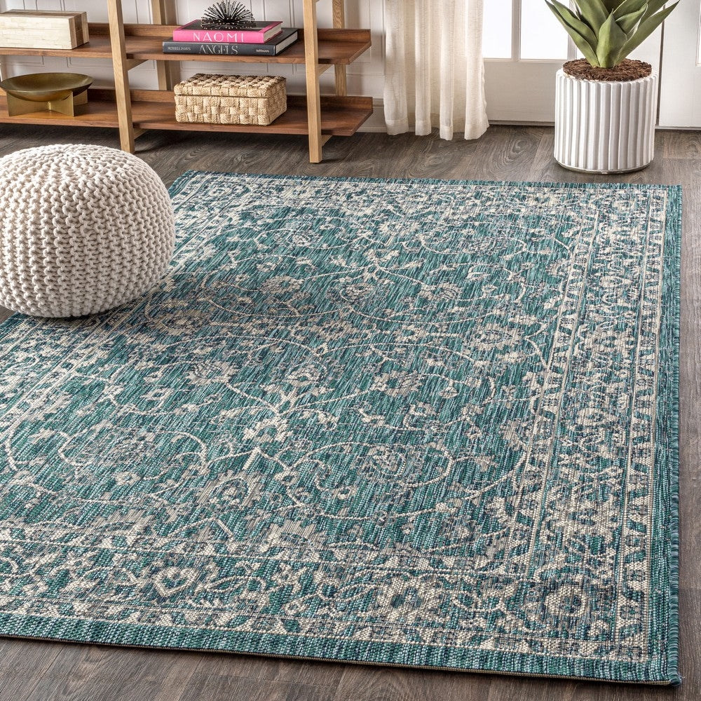 Huon Palazzo Vine and Border Indoor/Outdoor Area Rug
