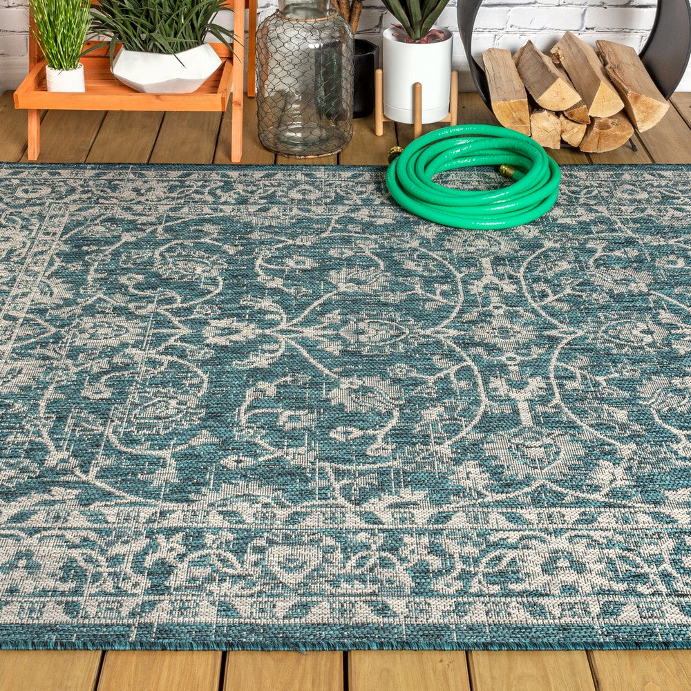 Huon Palazzo Vine and Border Indoor/Outdoor Area Rug