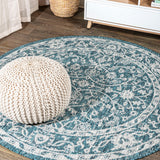 Huon Palazzo Vine and Border Indoor/Outdoor Area Rug