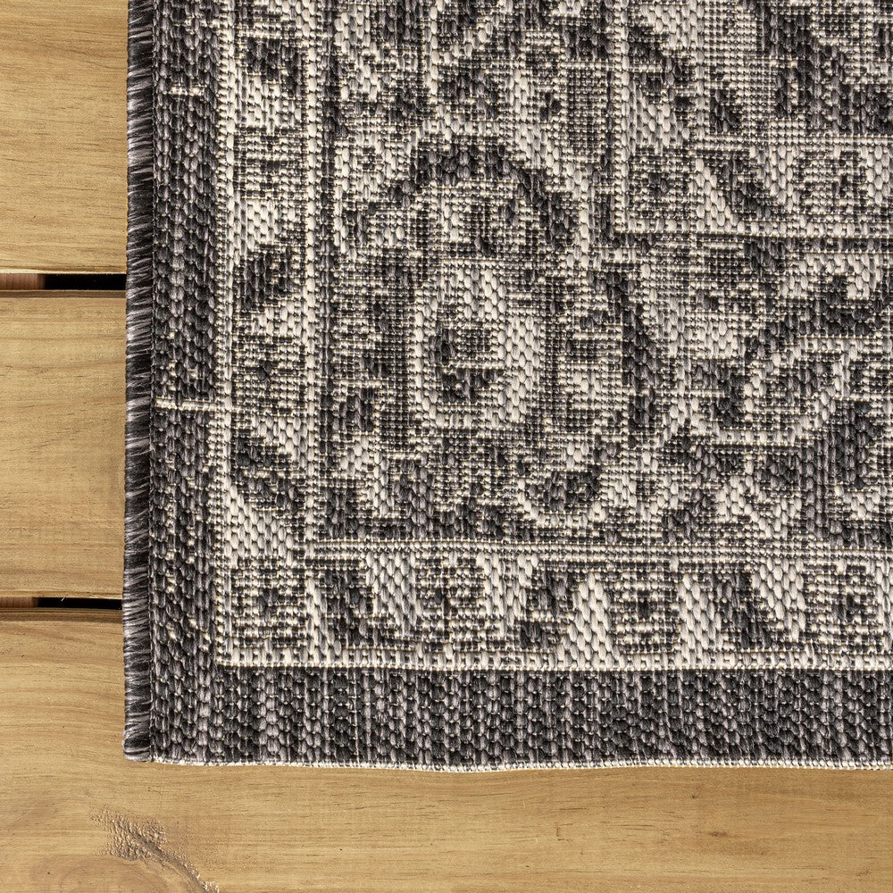 Huon Palazzo Vine and Border Indoor/Outdoor Area Rug