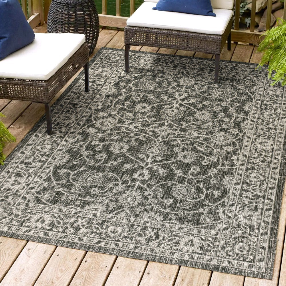Huon Palazzo Vine and Border Indoor/Outdoor Area Rug