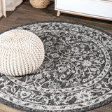Huon Palazzo Vine and Border Indoor/Outdoor Area Rug