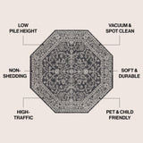 Huon Palazzo Vine and Border Indoor/Outdoor Area Rug