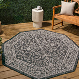 Huon Palazzo Vine and Border Indoor/Outdoor Area Rug