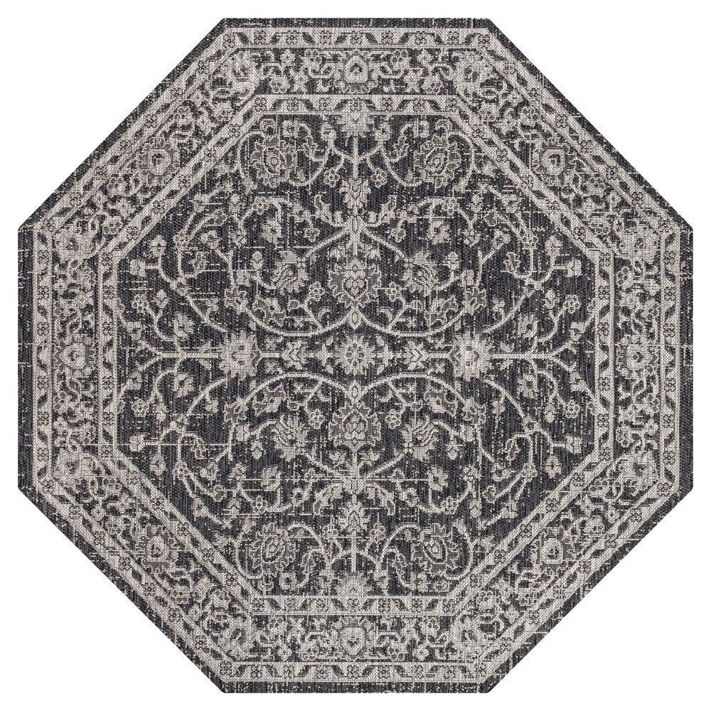 Huon Palazzo Vine and Border Indoor/Outdoor Area Rug