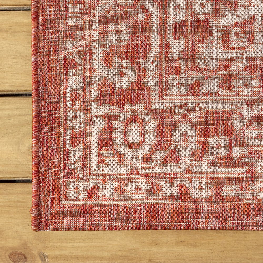 Kayla Bohemian Medallion Textured Weave Indoor/outdoor Area Rug