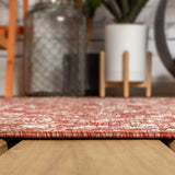 Kayla Bohemian Medallion Textured Weave Indoor/outdoor Area Rug