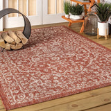 Kayla Bohemian Medallion Textured Weave Indoor/outdoor Area Rug