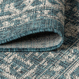 Kayla Bohemian Medallion Textured Weave Indoor/outdoor Area Rug