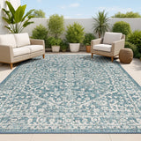 Kayla Bohemian Medallion Textured Weave Indoor/outdoor Area Rug