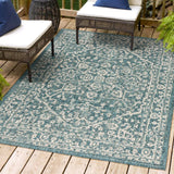 Kayla Bohemian Medallion Textured Weave Indoor/outdoor Area Rug