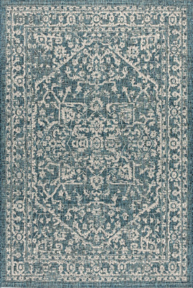 Kayla Bohemian Medallion Textured Weave Indoor/outdoor Area Rug