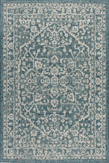 Kayla Bohemian Medallion Textured Weave Indoor/outdoor Area Rug
