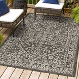 Kayla Bohemian Medallion Textured Weave Indoor/outdoor Area Rug