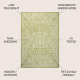 Kayla Bohemian Medallion Textured Weave Indoor/outdoor Area Rug