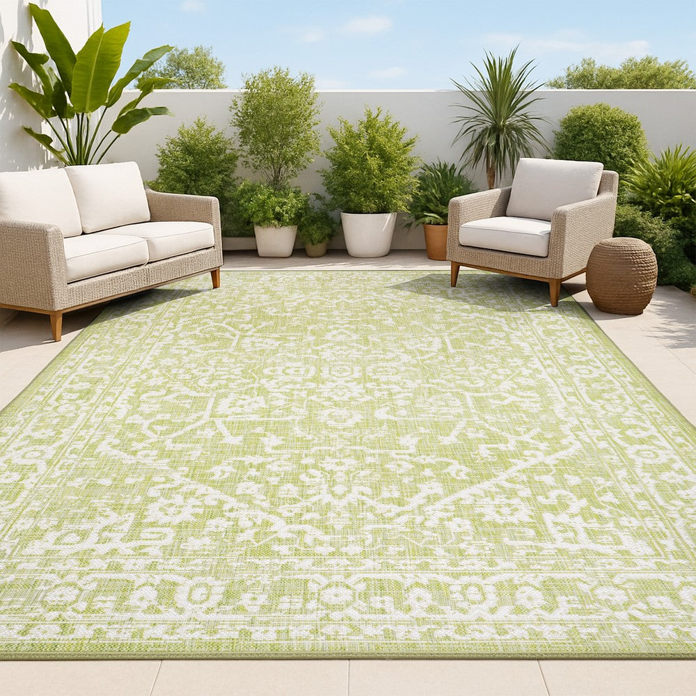 Kayla Bohemian Medallion Textured Weave Indoor/outdoor Area Rug
