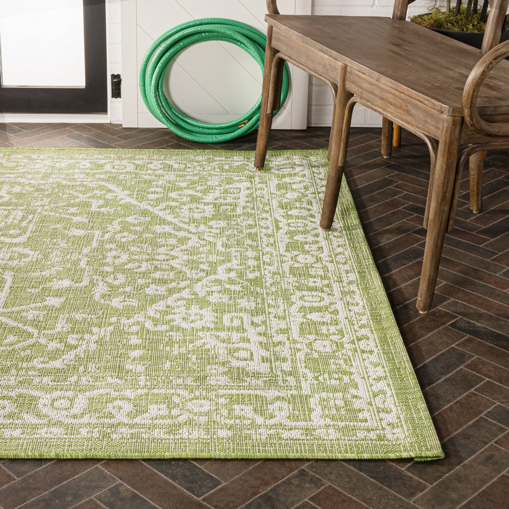 Kayla Bohemian Medallion Textured Weave Indoor/outdoor Area Rug
