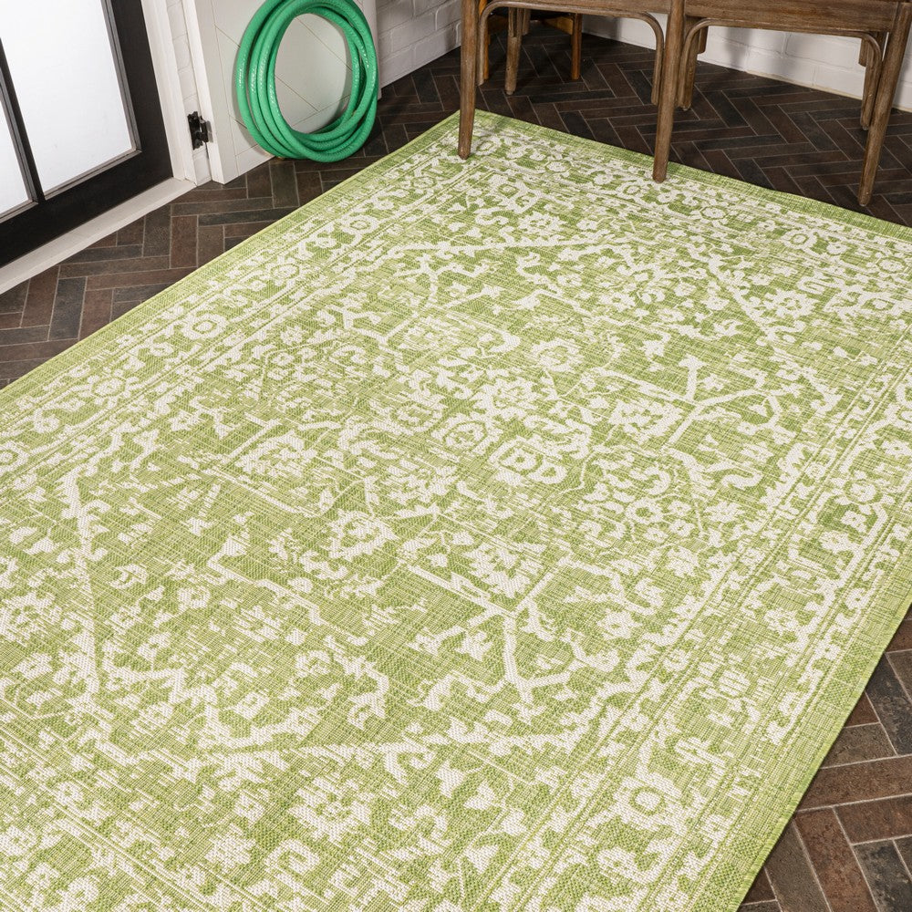 Kayla Bohemian Medallion Textured Weave Indoor/outdoor Area Rug