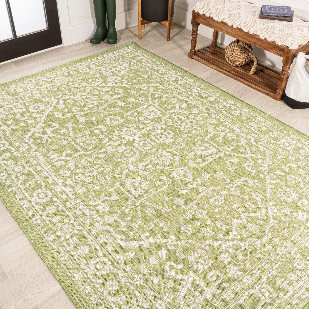 Kayla Bohemian Medallion Textured Weave Indoor/outdoor Area Rug